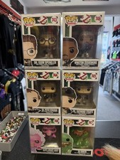 Funko Pop! Ghostbusters x6 Ray 745,Peter 744,Egon 743 , Winston 746, slimer 747