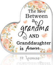 Christmas Gifts for Grandma Gifts for Grandma Acrylic Heart Shape Home Ofice Dec