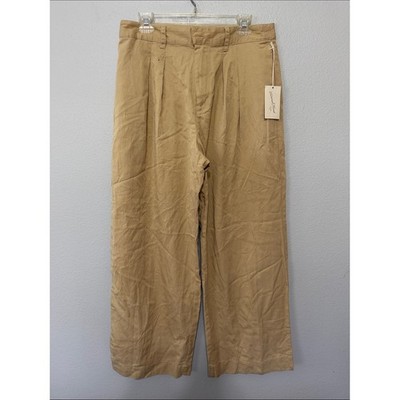 Universal Thread Women's Wide-Leg Pleated Pants in Tan 12