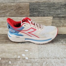 Diadora Cellula Womens Shoes Sz 8 Whisper White Cayenn Lace Up Low Top Sneakers