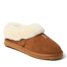 Fireside by Dearfoams Women's Adelaide Genuine Shearling Clog Slippers Size 6