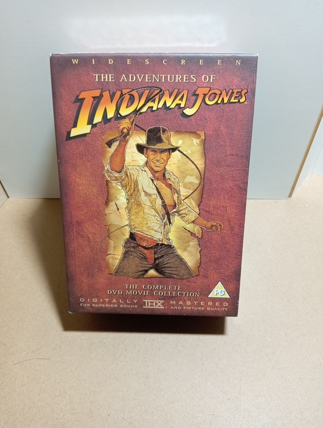 Indiana Jones Trilogy DVD (2003) Harrison Ford, Spielberg (DIR) cert PG 4 discs