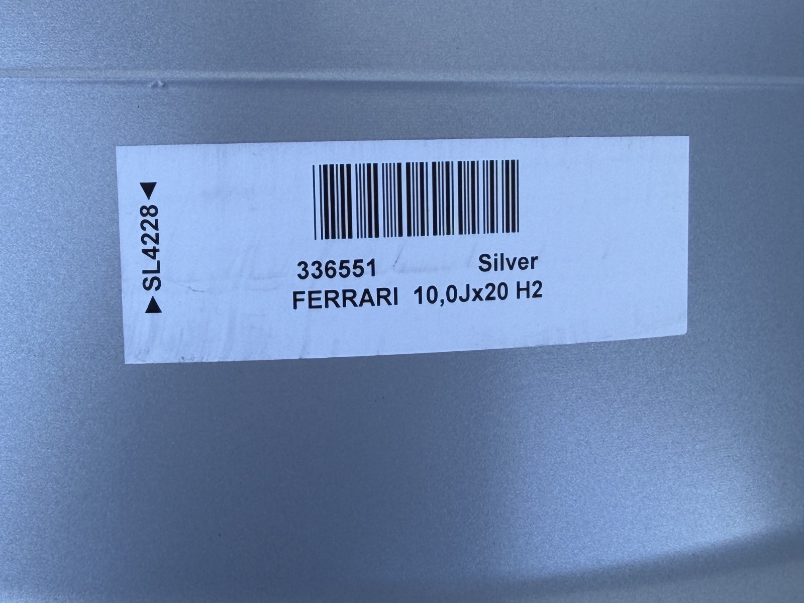 Ferrari Portofino Wheel Silver P/N 336551
