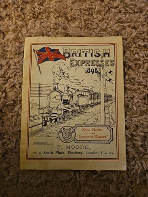 VINTAGE BRITISH EXPRESS 1898 LOKOMOTIVE MAGAZIN F MOORE