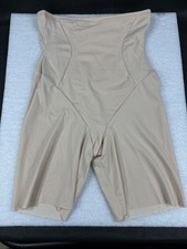 Maidenform Shapewear Hi-Waist Thigh Slimmer Tummy Control Beige M