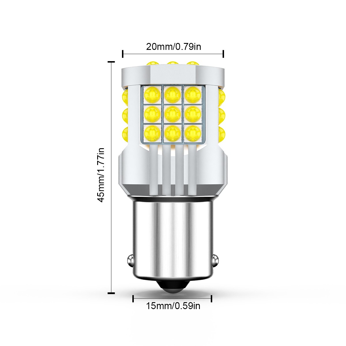 1156 P21W LED Backup Reverse Light Bulbs 6000K Fits Lexus LFA 2012