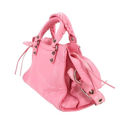 BALENCIAGA Neo Cagole XS Hand Shoulder Bag Leather Pink 700940