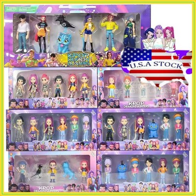 May Huang Kpop Demon Hunters Set 3 Figurine 29 Cm | Action Figure Rumi/Mira/Zoey Con Abiti Rimovibili, Regalo Per Bambini E Fan