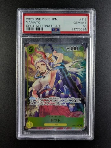 2023 One Piece YAMATO #OP04-112 Kingdoms of Intrigue Alt Art SR Japanese PSA 10