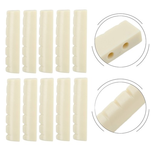 Sillín de tuerca de hueso para guitarra 10 piezas blanco 43x6x8,4 mm accesorios de 6 cuerdas - Imagen 12 de 24