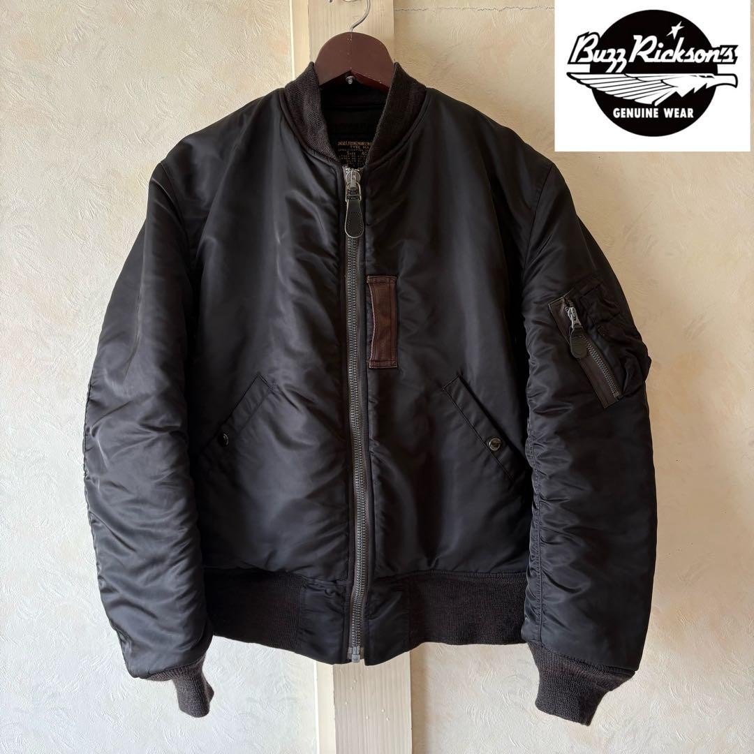 BUZZ RICKSON'S William Gibson MA-1 Flight Jacket Size 40 Wool