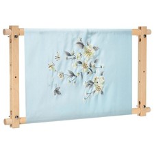 Needlepoint Embroidery Tapestry Scroll Frame, 21"x12" Beech Wood Cross Stitch...