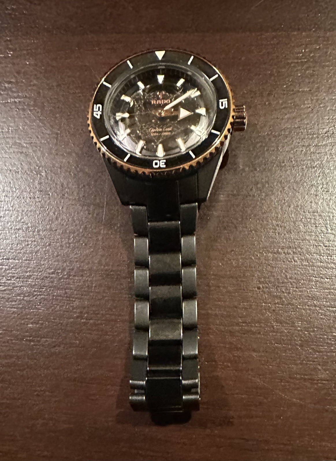 RADO Captain Cook High-Tech R32192152 Black Men Excellent condition FULL SET. 