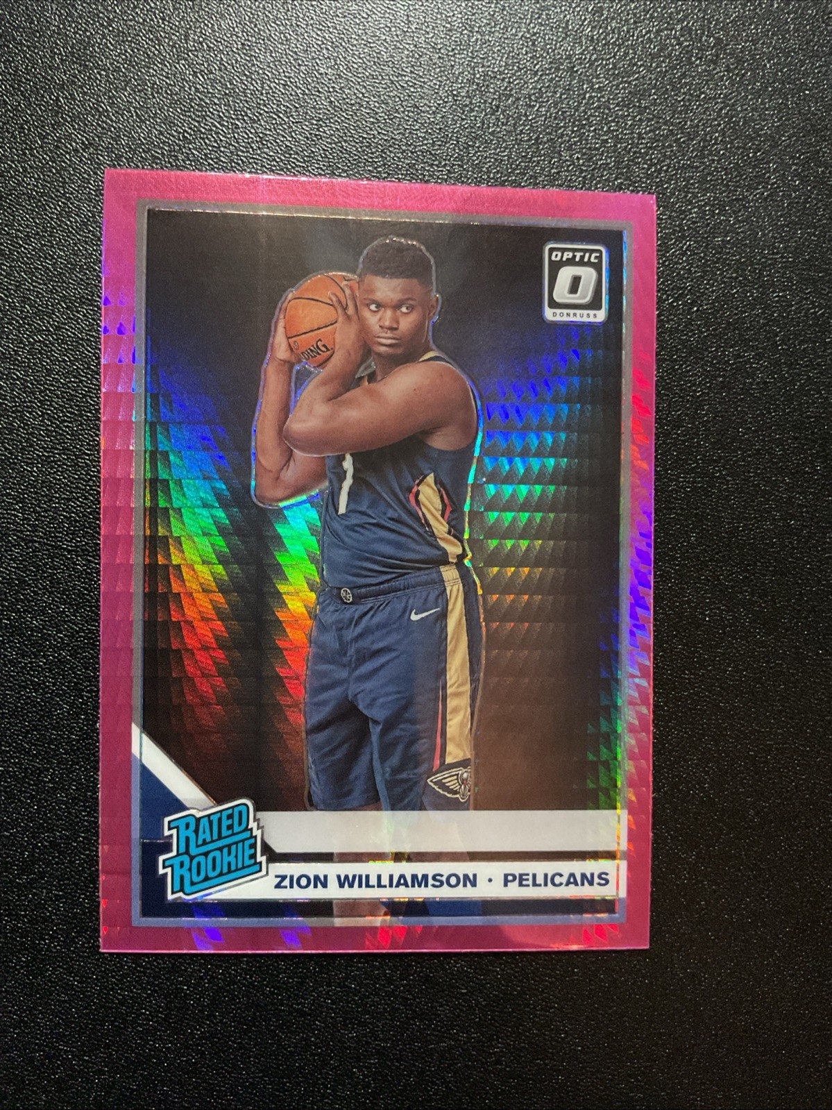 2019-20 Panini Donruss Optic - Rated Rookie Zion Williamson #158 Pink Hyper RC