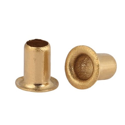 Brass DIN 7338 Hollow Rivet Rivet M0.9 M1.3 M1.5 M1.7 M2 M2.3 M2.5 M3 M4 M5 M6