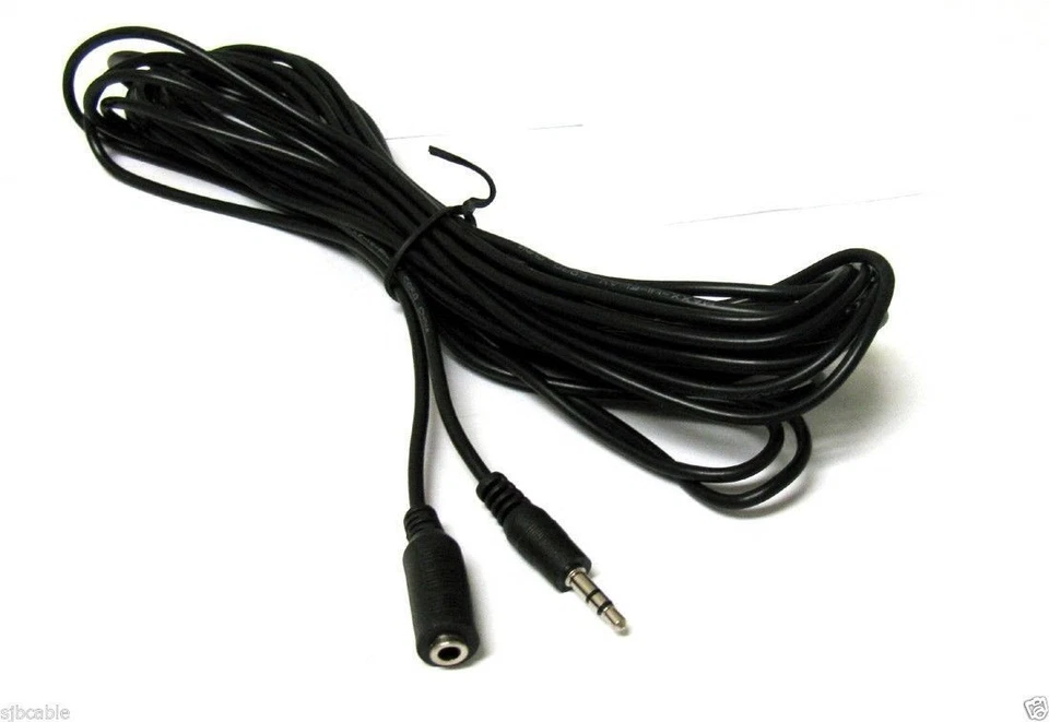 25ft long 3.5mm Stereo Male~Female Extension Audio/Headphone/ Cable/Cord  US - Image 2 of 4