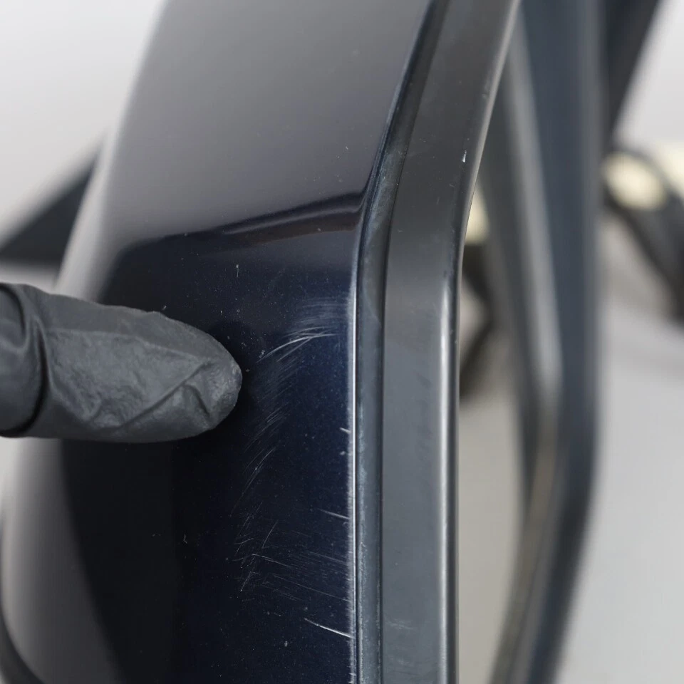 Espejo retrovisor puerta izquierda BMW 528i 535i 550i 2008-2010 azul 51167189623 OEM usado Foto 3 de 4