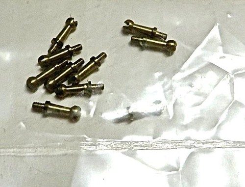 10 Lobaugh BRASS Handrail Stanchions Caboose or Locomotive ROUNDHOUSE / ATHEARN - Picture 2 of 3