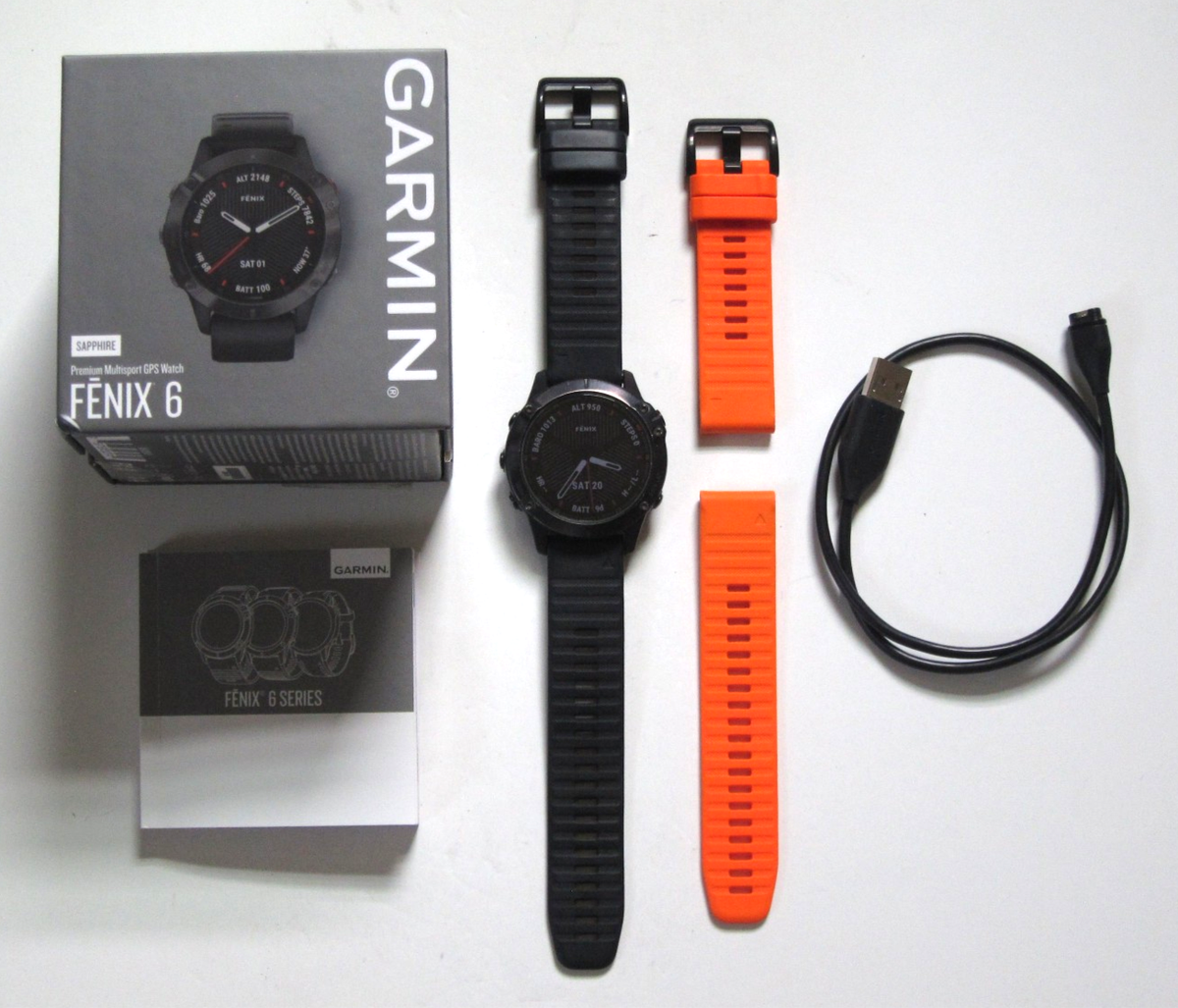 Garmin Fenix Sapphire GPS Watch Carbon Gray/Black