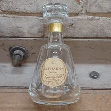 Courvoisier Napoleon Cognac Crystal Baccarat Decanter Made in France Bottle Bar