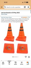 4 Pack 18 Inch 45cm Traffic Cone Road Cone Safety Cone