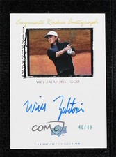 2022 Upper Deck Goodwin Champions 40/49 Will Zalatoris #09T-WZ Auto 0mz1