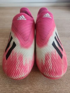 ADIDAS Soccer Cleats Football Boots Child Size 2½ Colour White & Pink SGC 753002
