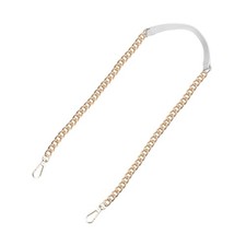 47" Iron Flat Chain Strap Purse Shoulder DIY Replacement White Gold 
