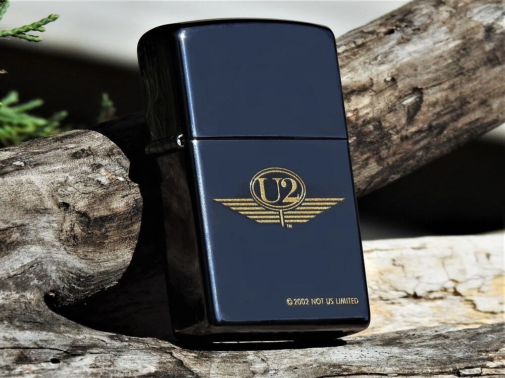 Zippo Lighter - U2 Wings - Achtung Baby - Bono - The Edge - Adam Clayton