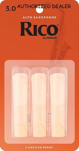 3-Pack Rico Alto Saxophone Reeds Strength 3.0 RJA0330 - Picture 4 of 13