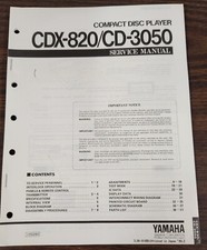Yamaha CDX-820/3050 Compact Disc Player Service Manual-Original