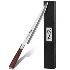 TURWHO 24cm Sashimi Knife Yanagiba Fish Sushi Salmon Slicing Kitchen Chef Knife