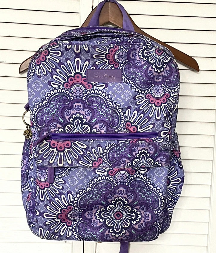 Lilac tapestry vera bradley clearance backpack