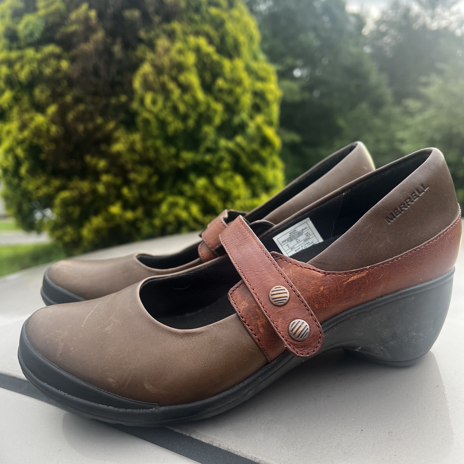 Scarpe Merrell donna Veranda Emme Mary Jane bicolore marrone taglia 8