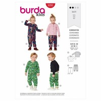 Burda Kinder 9293 Passender NäHen Muster Alter 1Mth - 3Yrs FäHigkeit: Einfach