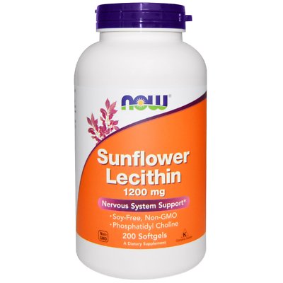 Sonnenblume Lecithin - 200 - 1200mg Softgels von jetzt an Lebensmittel - Unterstützung des Nervensystems