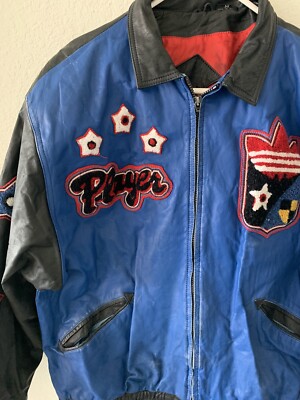 80's Run DMC Style Adidas Jacket Hip Hop Bomber Leather 80's Run DMC Style Adidas Jacket Hip Hop Bomber Leather