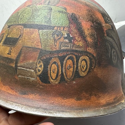 WW2 D-Day Commemorative Helmet - Original Mk3 British / Canadian Turtle helmet - Picture 7 of 12