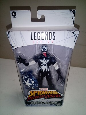 MARVEL LEGENDS VENOMIZED CAPTAIN AMERICA~SPIDER-MAN MAXIMUM VENOM
