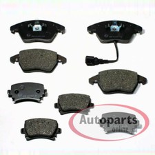 Bremsbeläge mit Bremsverschleissanzeiger vorne hinten für Skoda Octavia II