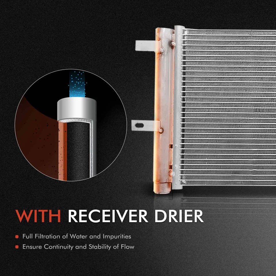 A/C Condenser & Cooling Fan Assembly for Ford	Fusion Lincoln	MKZ 2013-2020 2.0L - Image 3 of 4