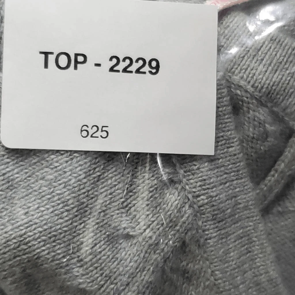 UNDERCOVER Abito maglione bodycon maglia arricciata manica lunga grigio Victoria’s Secret XS