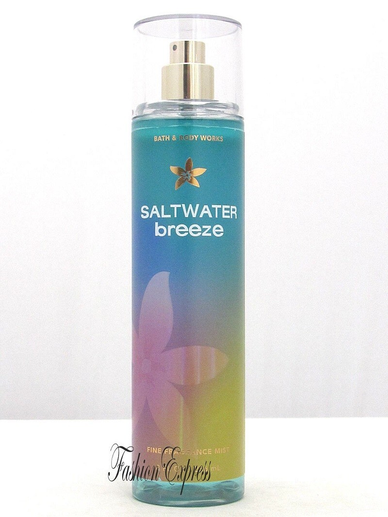 BATH BODY WORKS SALTWATER BREEZE FRAGRANCE BODY MIST SPRAY FL