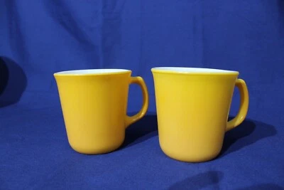 Vintage Corning Coffee / Tea - Mug / Cup Butterfly Gold Milk Glass - Set of 2 - image 1 of 4