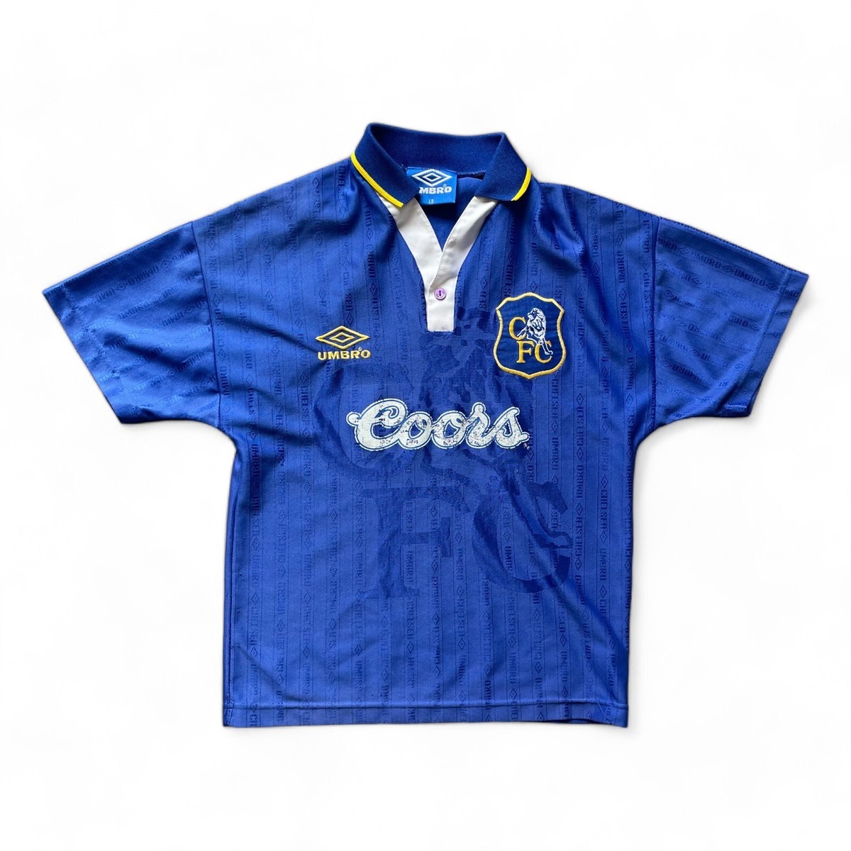 1995-97年チェルシーFC ホームユニフォーム 1995-97 Chelsea Home - (L.Boys) Football Shirt Vintage Rare