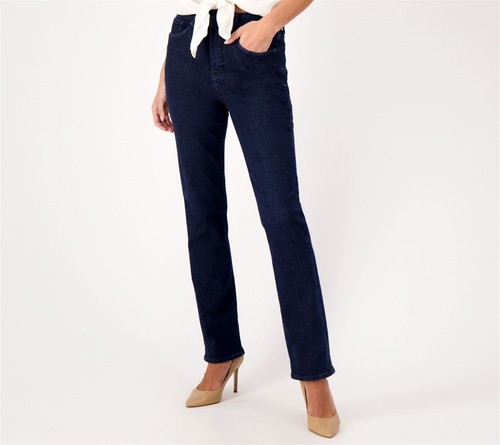 NYDJ Curve Shaper Marilyn Straight Jeans- Melville 6 NEW (280)