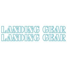 SE BIKES - Landing Gear Fork Decal set -white...