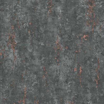 Erismann Industrial Beton Grau Kupfer Tapete Strukturkleister The Wall Vinyl