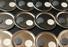 15 Mushroom Jar Lids  Wide Mouth Mason - Mycology - Injection Port Micron Filter