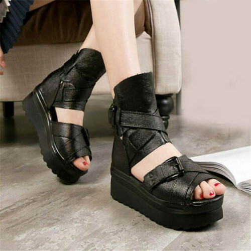 platform gladiator sandals